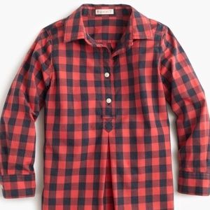 Girls Crewcuts Plaid Cotton Shirt